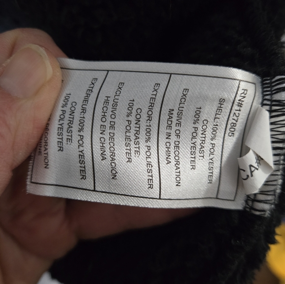 Reebok Sherpa Fleece Hoodie Jacket Black Zip Up Cozy Athleisure L Post Workout - Picture 6 of 6